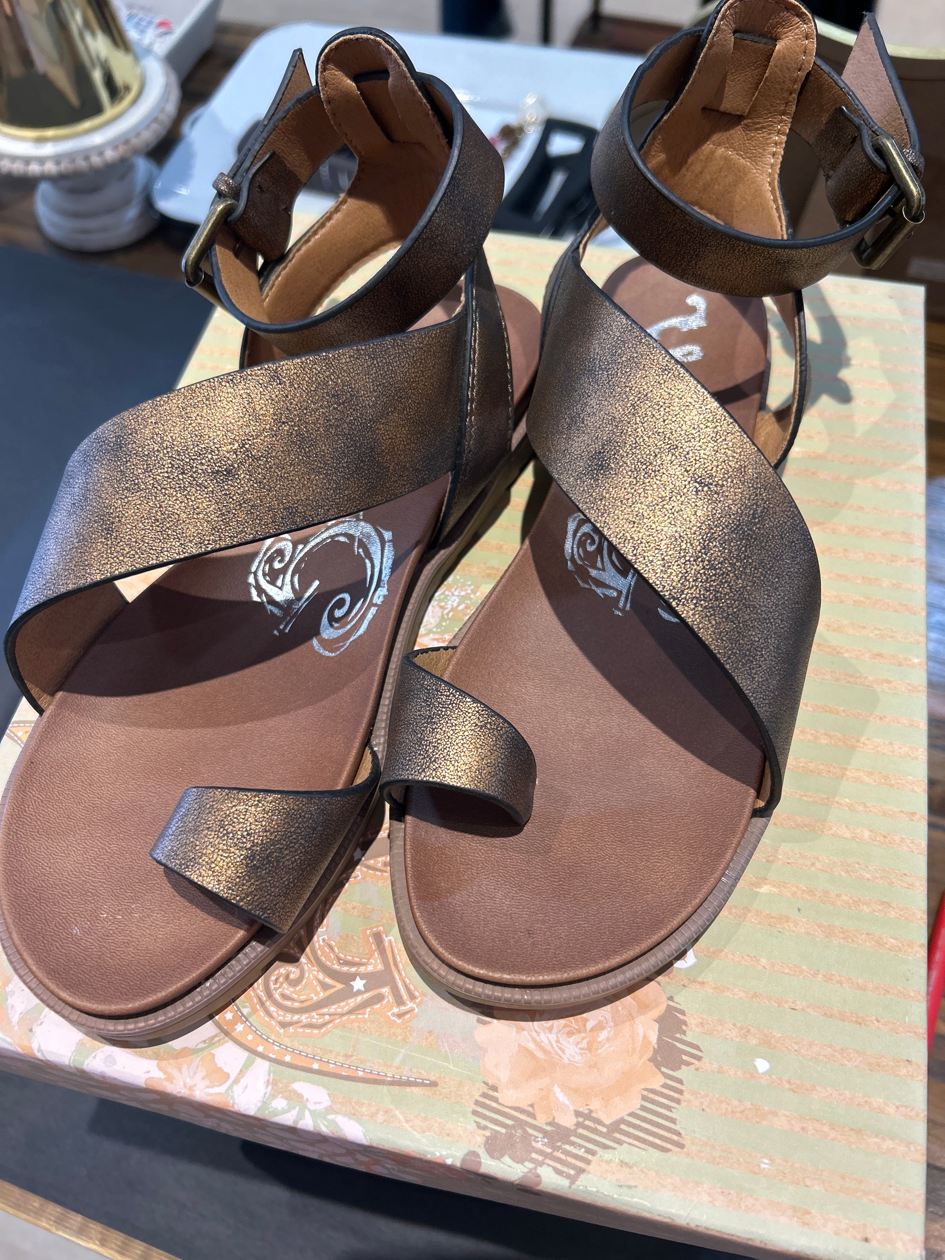 MVB Steffy Sandals-Nellie & Dani Style House-The Funky Zebra Ames, Women's Fashion Boutique in Ames, Iowa