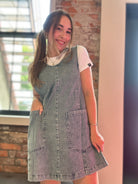 Harley Denim Dress-Dresses-Jodifl-The Funky Zebra Ames, Women's Fashion Boutique in Ames, Iowa