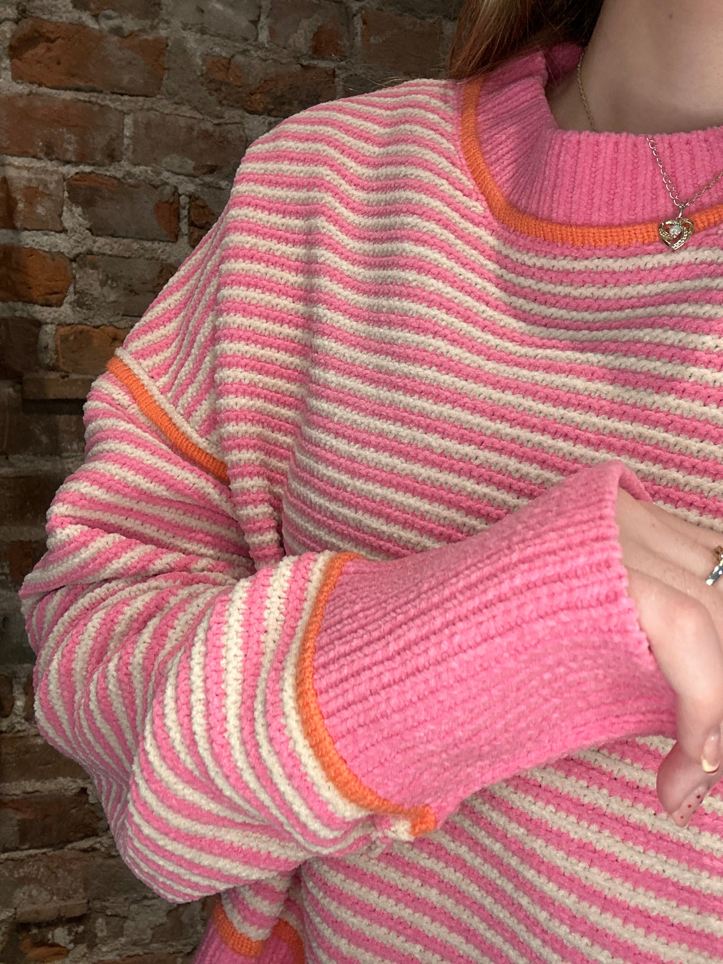 Rebecca Striped Sweater-apparel-Very J-The Funky Zebra Ames, Women's Fashion Boutique in Ames, Iowa