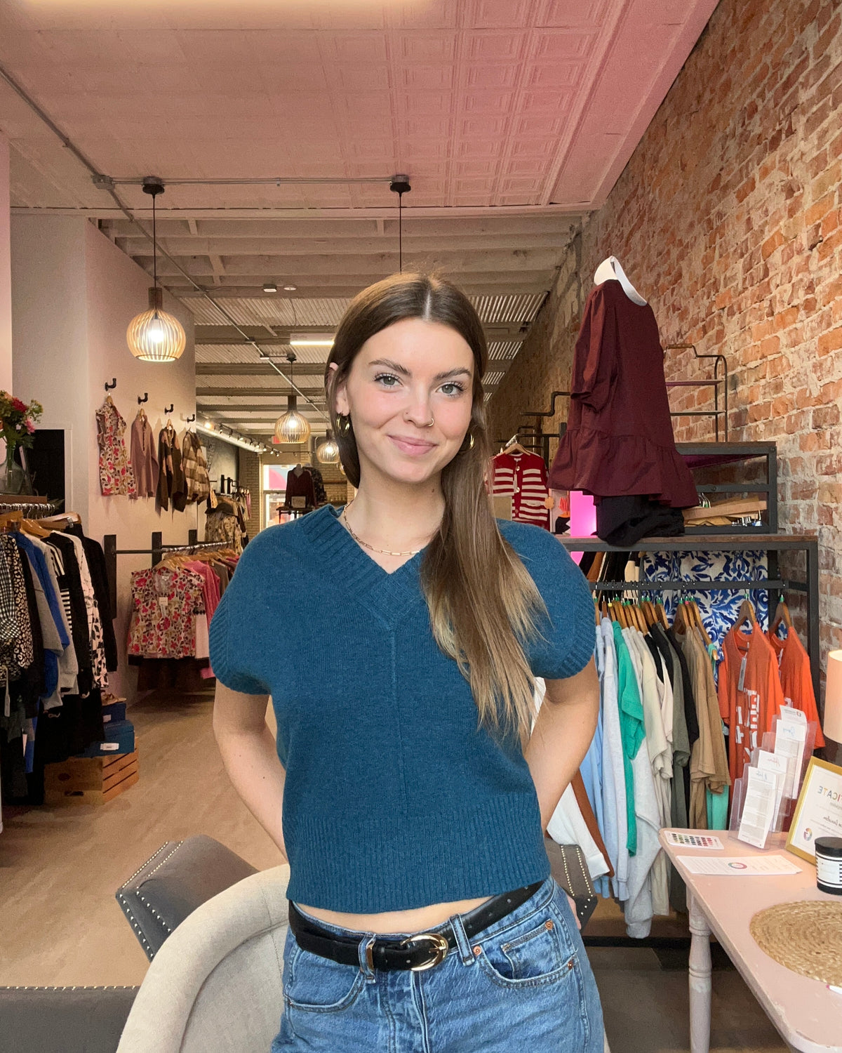Gwyneth Sweater Vest-Kerishma-The Funky Zebra Ames, Women's Fashion Boutique in Ames, Iowa