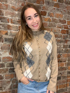 Angelina Argyle Cardigan-apparel-Blu Pepper-The Funky Zebra Ames, Women's Fashion Boutique in Ames, Iowa