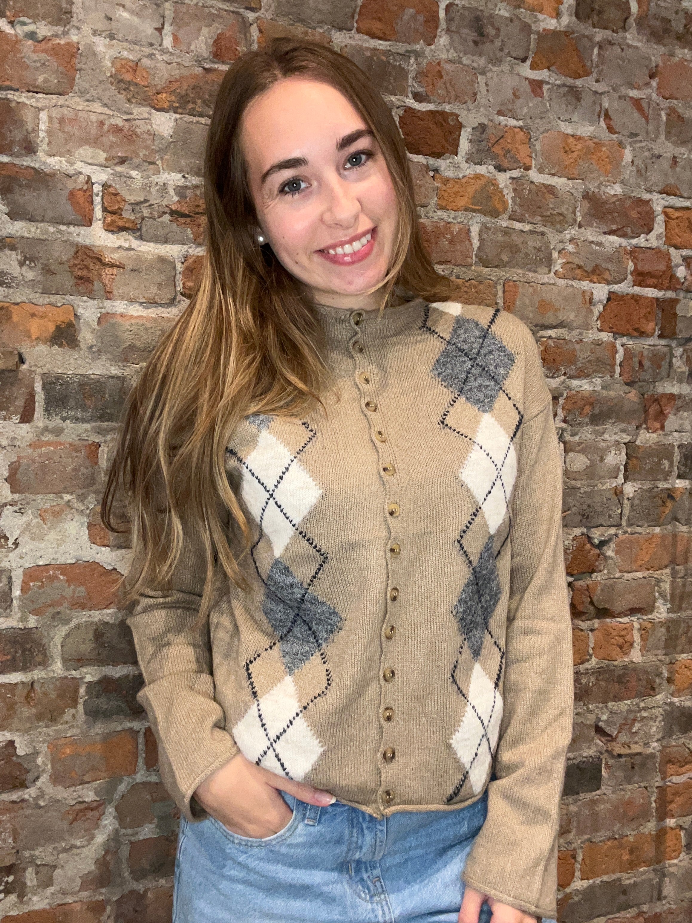 Angelina Argyle Cardigan-apparel-Blu Pepper-The Funky Zebra Ames, Women's Fashion Boutique in Ames, Iowa