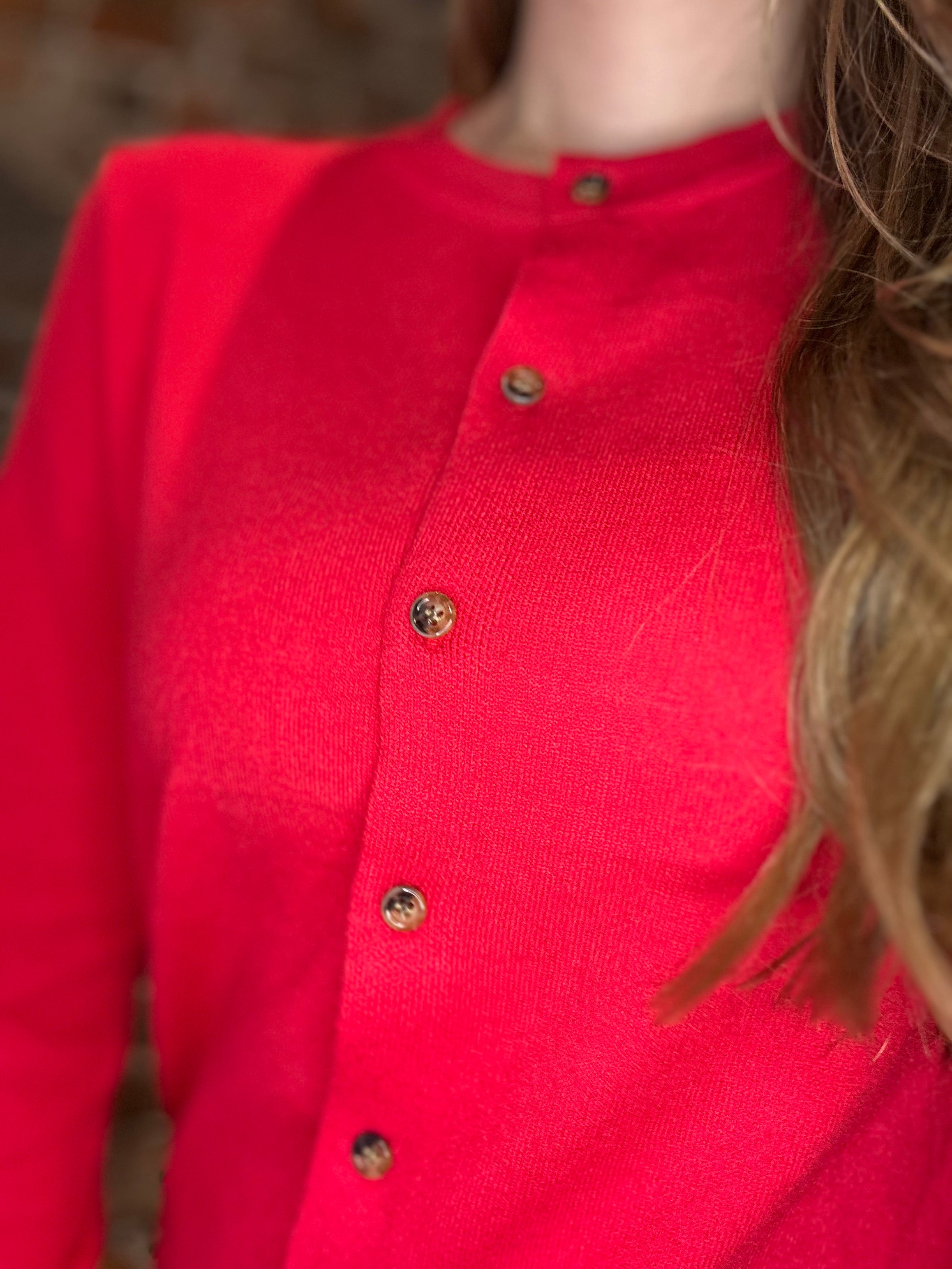 Chelsea Crew Neck Cardigan-Cardigans-Staccato-The Funky Zebra Ames, Women's Fashion Boutique in Ames, Iowa