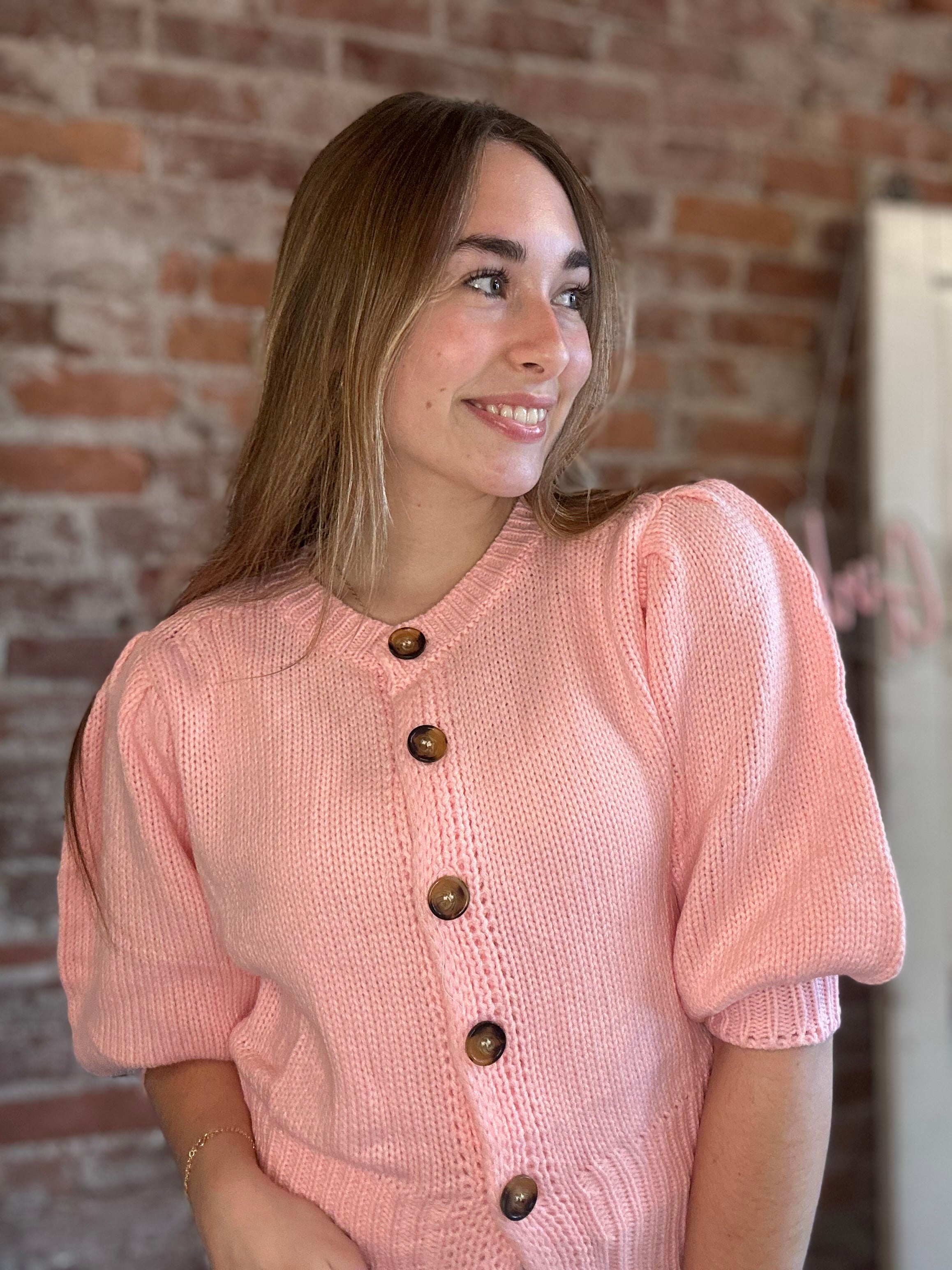 Roslyn Button Down Sweater-Sweaters-Glam-The Funky Zebra Ames, Women's Fashion Boutique in Ames, Iowa