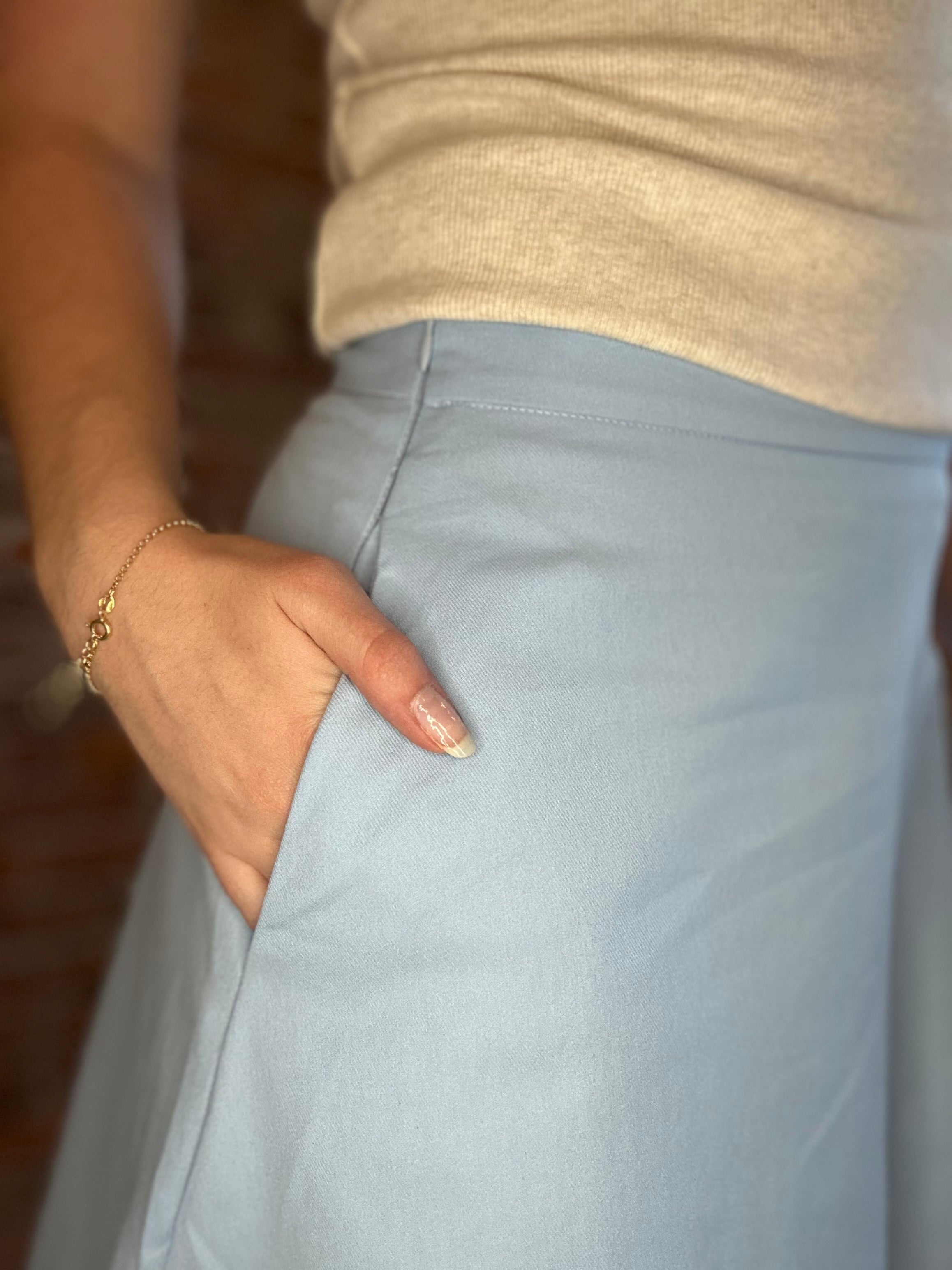 Spring Sky Midi Skirt-Pants-Glam-The Funky Zebra Ames, Women's Fashion Boutique in Ames, Iowa