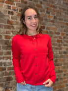Chelsea Crew Neck Cardigan-Cardigans-Staccato-The Funky Zebra Ames, Women's Fashion Boutique in Ames, Iowa
