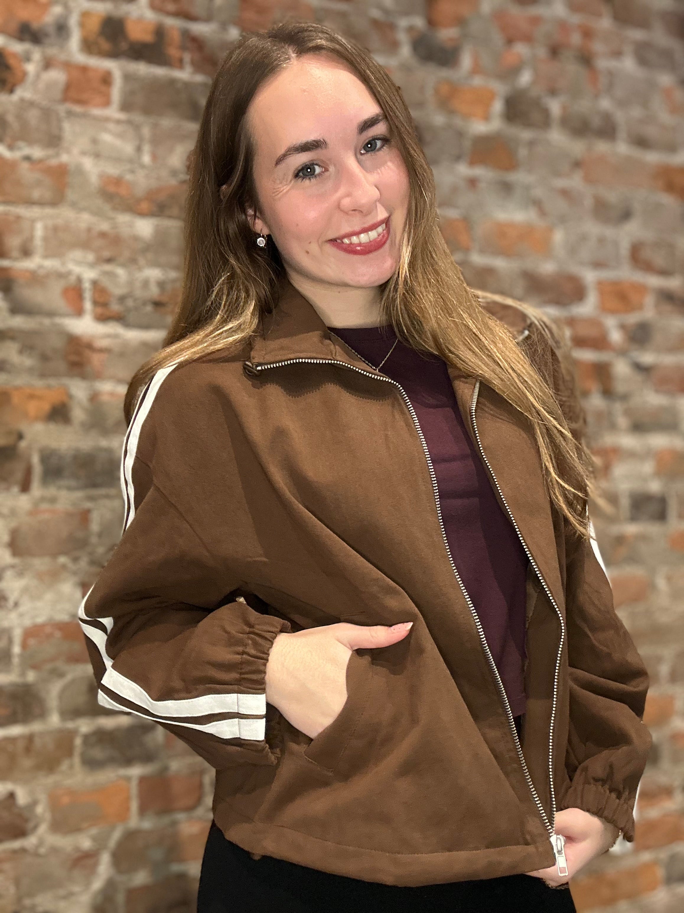 Phoebe Brown Jacket-ButterMelon-The Funky Zebra Ames, Women's Fashion Boutique in Ames, Iowa