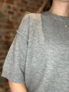 Nicky Short Sleeve Sweater-Short Sleeves-Staccato-The Funky Zebra Ames, Women's Fashion Boutique in Ames, Iowa