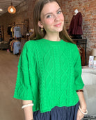 Millie Cable Knit Sweater-apparel-The Funky Zebra Ames-The Funky Zebra Ames, Women's Fashion Boutique in Ames, Iowa