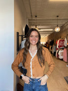 Annie Lace Trim Cardigan-heimish-The Funky Zebra Ames, Women's Fashion Boutique in Ames, Iowa