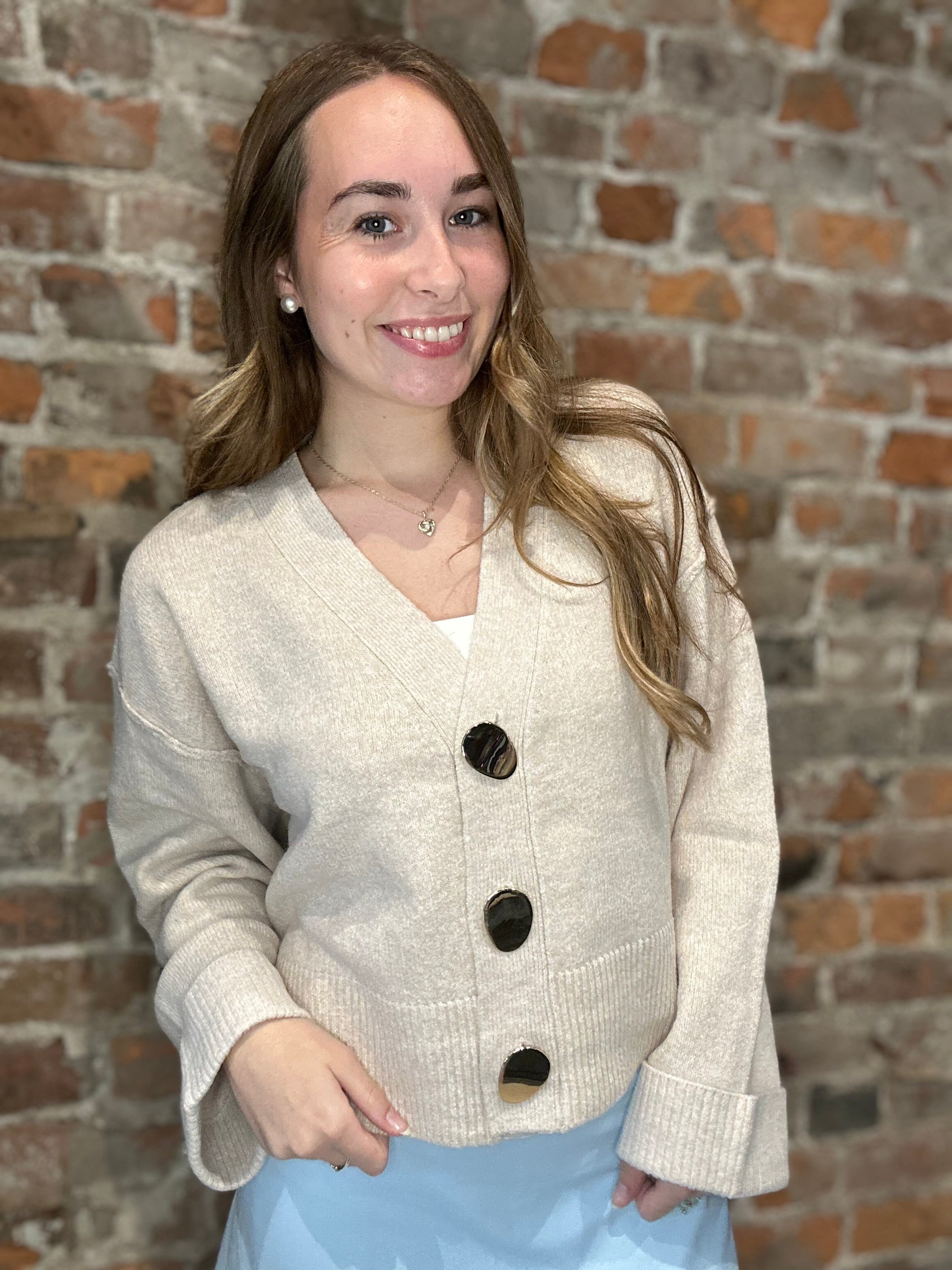 Sonya Cardigan-apparel-She & Sky-The Funky Zebra Ames, Women's Fashion Boutique in Ames, Iowa