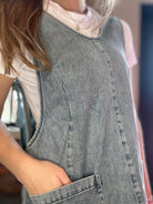 Harley Denim Dress-Dresses-Jodifl-The Funky Zebra Ames, Women's Fashion Boutique in Ames, Iowa