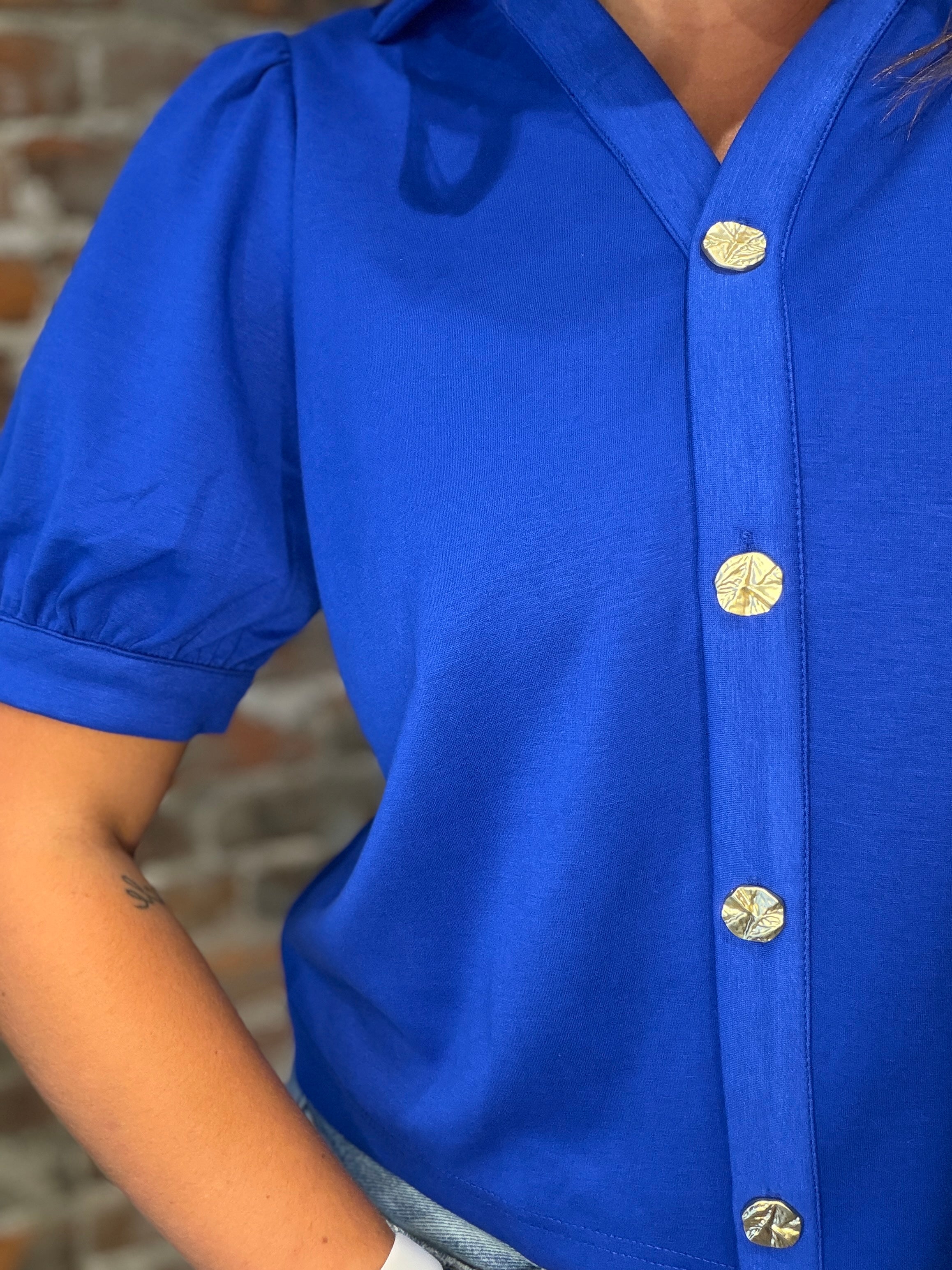 Francis Collared Blouse-apparel-Jodifl-The Funky Zebra Ames, Women's Fashion Boutique in Ames, Iowa