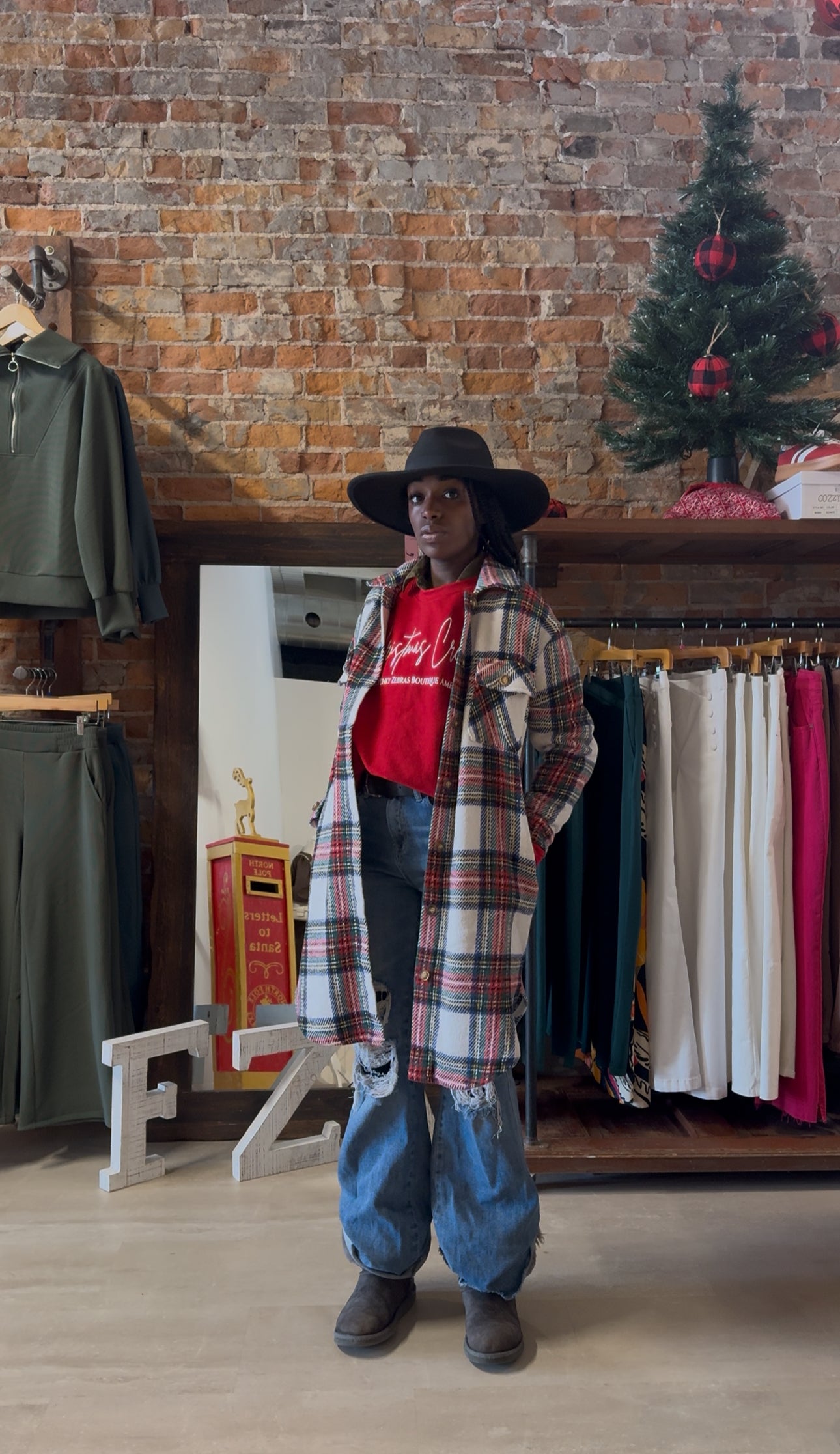 Jaci Long Plaid Shacket-Outerwear-Panache Apparel Co.-The Funky Zebra Ames, Women's Fashion Boutique in Ames, Iowa