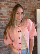 Roslyn Button Down Sweater-Sweaters-Glam-The Funky Zebra Ames, Women's Fashion Boutique in Ames, Iowa