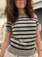 Stephanie Classic Striped Sweater-apparel-Be Cool-The Funky Zebra Ames, Women's Fashion Boutique in Ames, Iowa