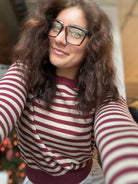 Clara Striped Sweater-apparel-Be Cool-The Funky Zebra Ames, Women's Fashion Boutique in Ames, Iowa