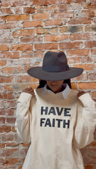 Faith Worn Boldly Sweatshirt-Graphic Sweaters-Faith Worn Boldly-The Funky Zebra Ames, Women's Fashion Boutique in Ames, Iowa