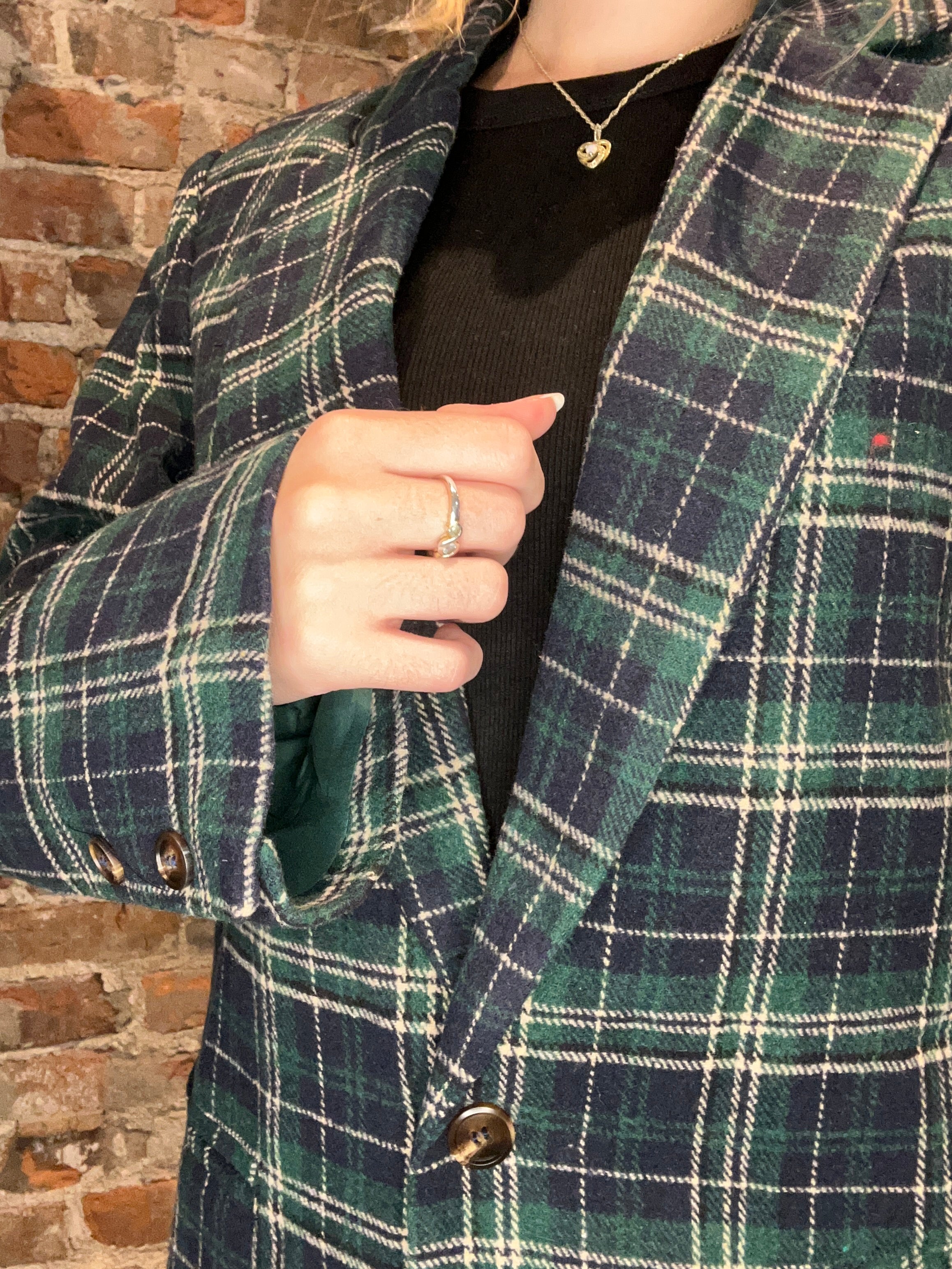 Becca Plaid Blazer-apparel-She & Sky-The Funky Zebra Ames, Women's Fashion Boutique in Ames, Iowa