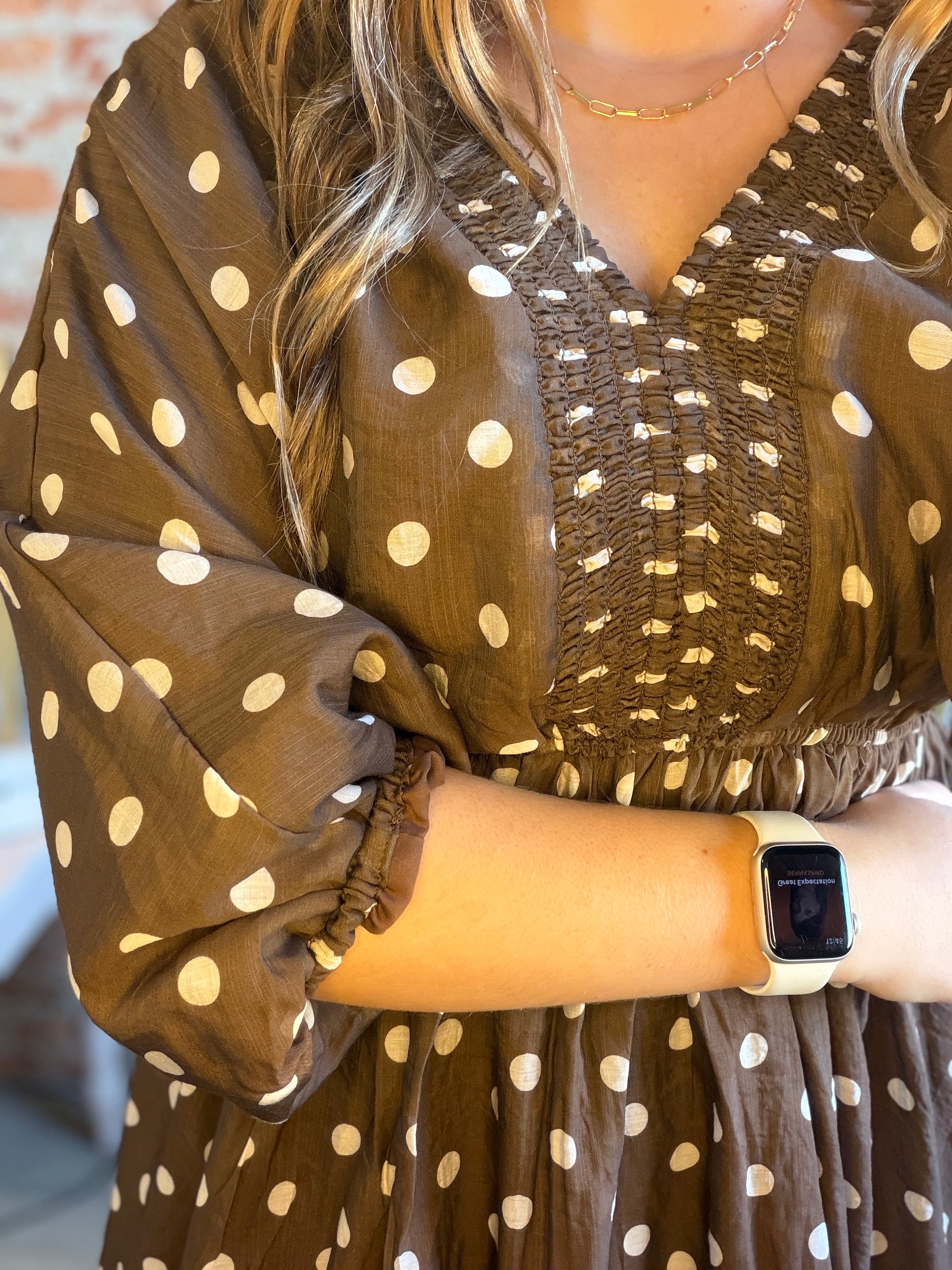 Lorna Polka Dot Dress-apparel-Hayden-The Funky Zebra Ames, Women's Fashion Boutique in Ames, Iowa