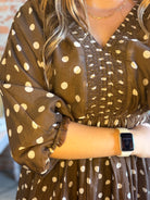 Lorna Polka Dot Dress-apparel-Hayden-The Funky Zebra Ames, Women's Fashion Boutique in Ames, Iowa
