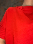 Bridget Crewneck Sweater-Short Sleeves-She & Sky-The Funky Zebra Ames, Women's Fashion Boutique in Ames, Iowa
