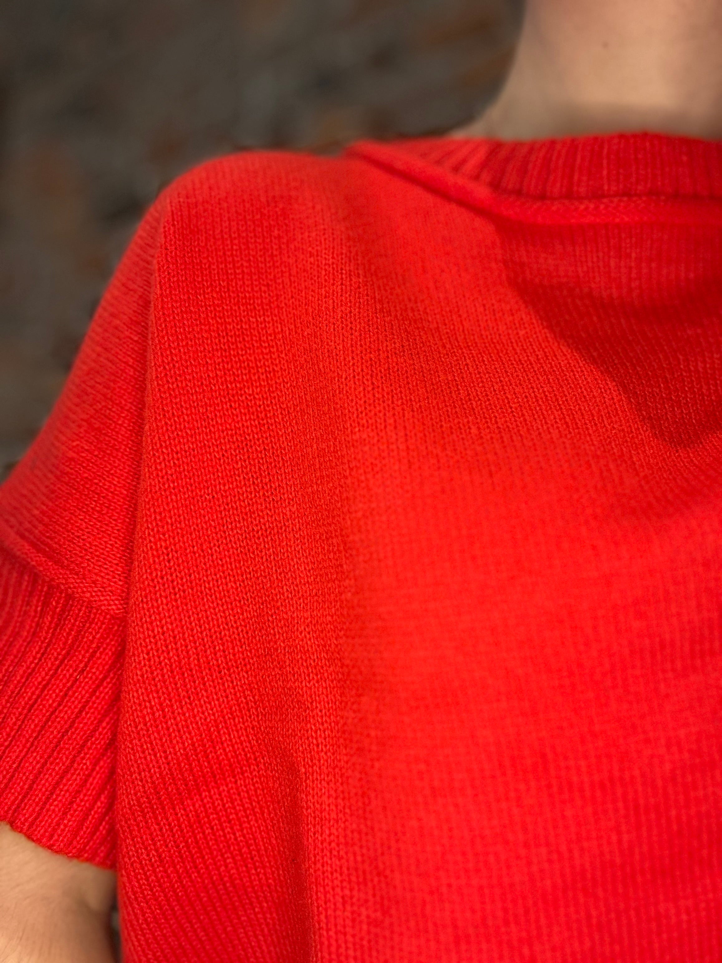 Bridget Crewneck Sweater-Short Sleeves-She & Sky-The Funky Zebra Ames, Women's Fashion Boutique in Ames, Iowa