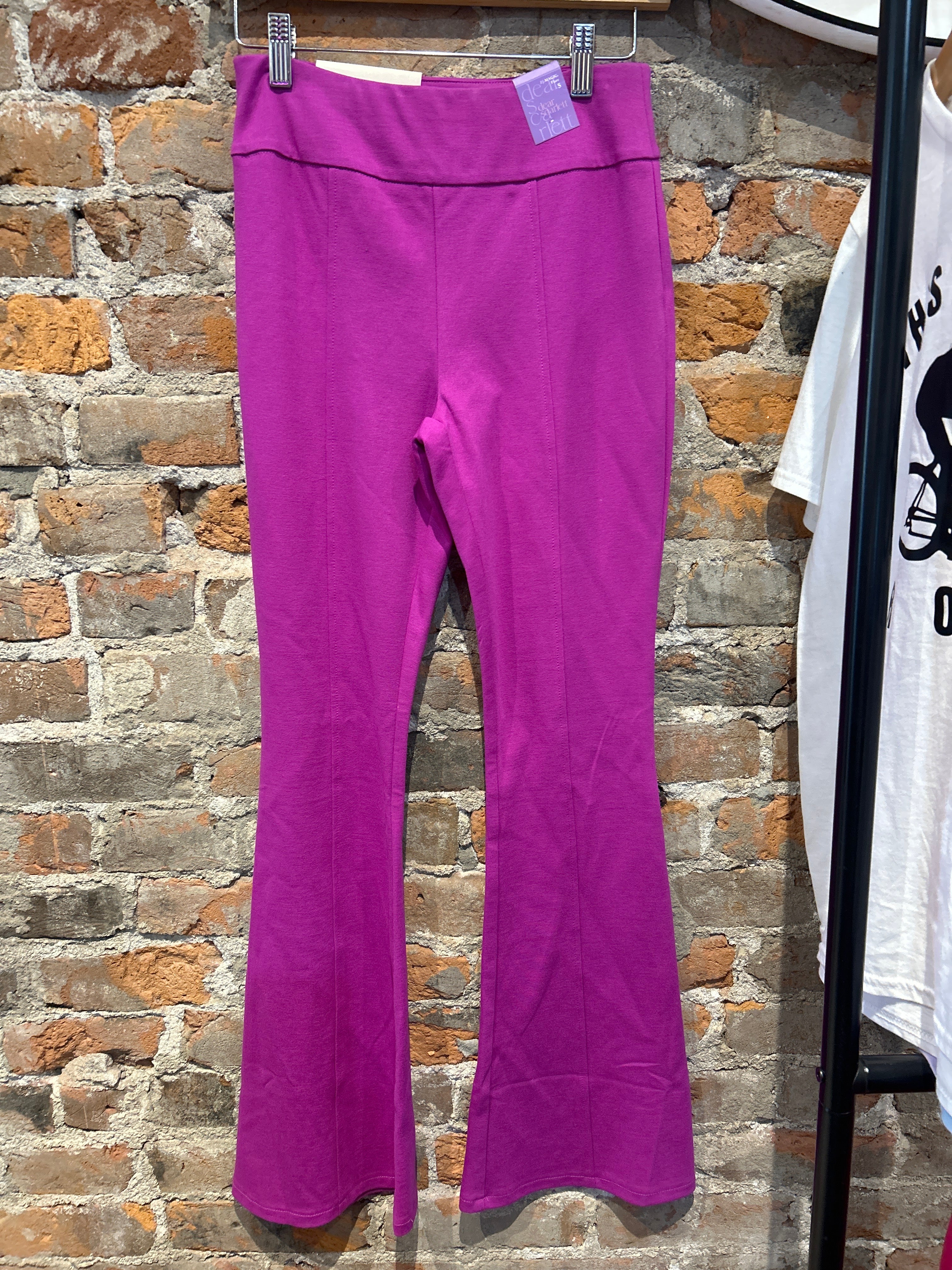 MVB Spring Magenta Kick Flare-Nellie & Dani Style House-The Funky Zebra Ames, Women's Fashion Boutique in Ames, Iowa