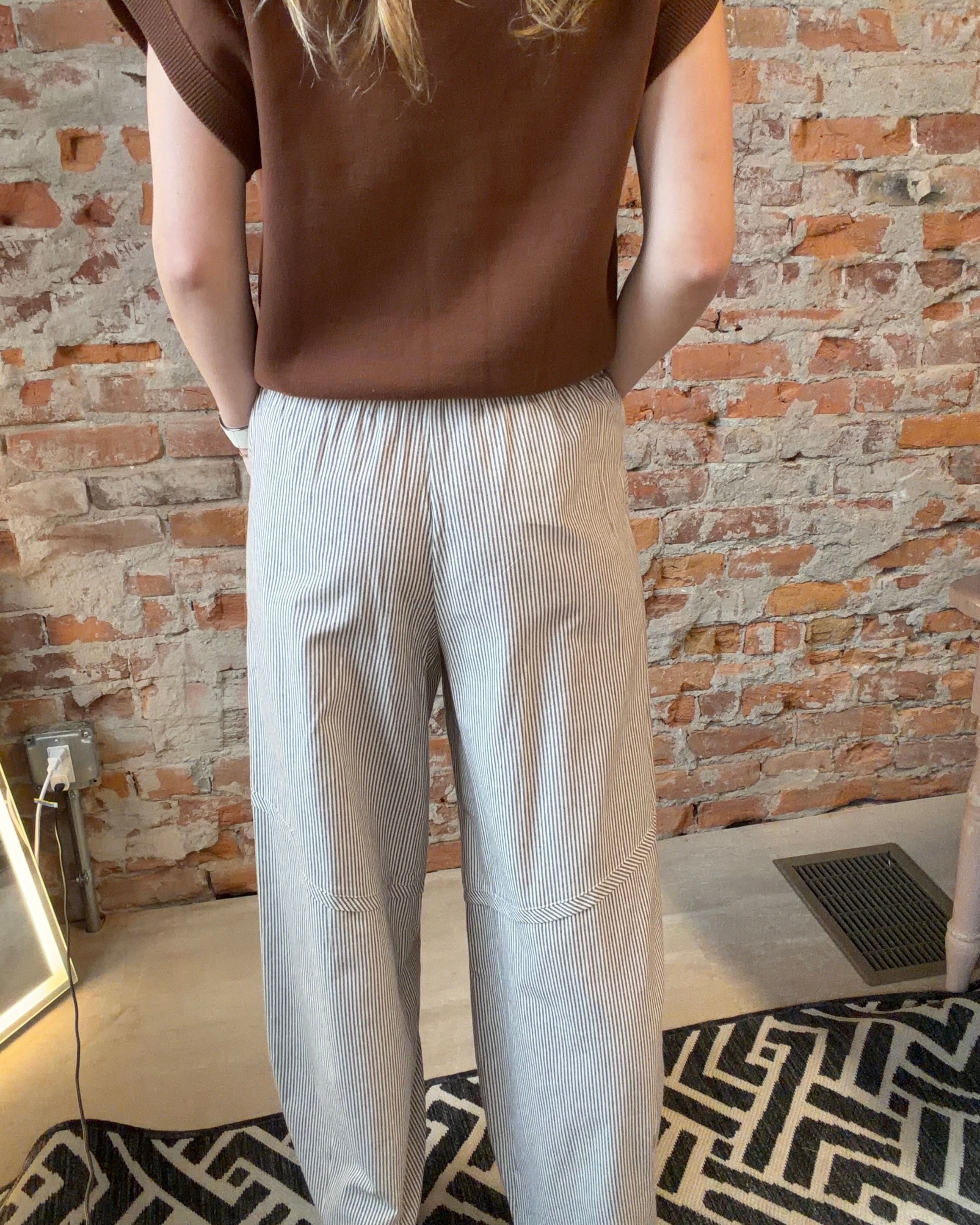 Jenny Striped Barrel Pant-Pants-in february-The Funky Zebra Ames, Women's Fashion Boutique in Ames, Iowa