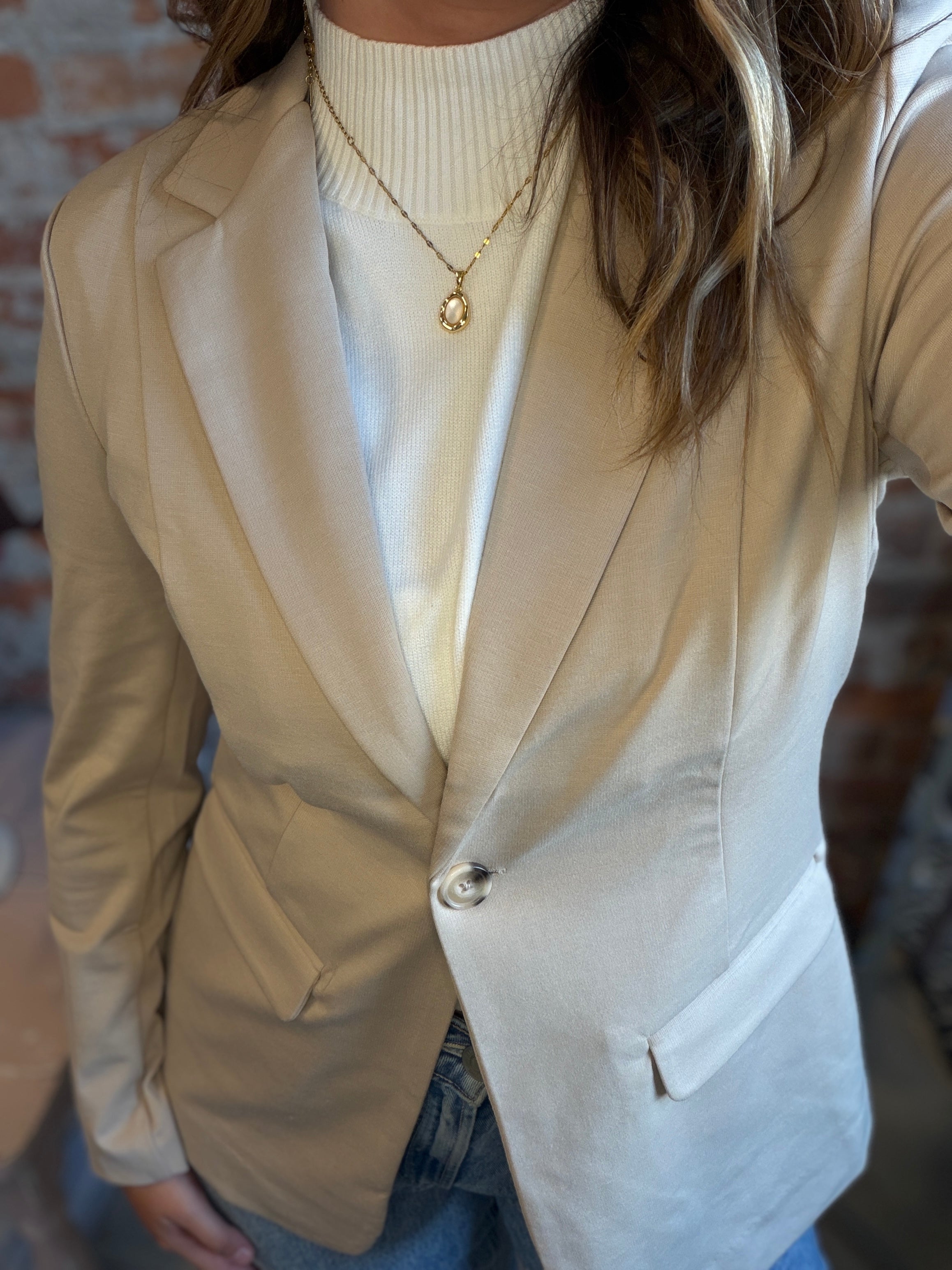 Ricki Blazer-apparel-Ichi-The Funky Zebra Ames, Women's Fashion Boutique in Ames, Iowa