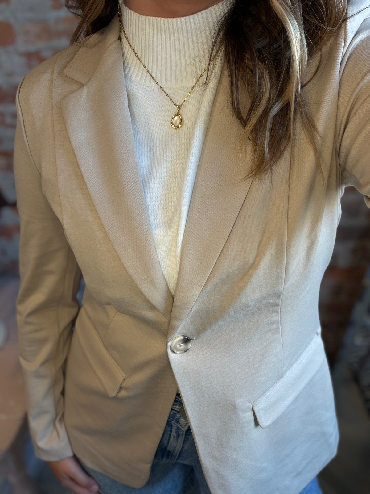 Ricki Blazer-Outerwear-Ichi-The Funky Zebra Ames, Women's Fashion Boutique in Ames, Iowa