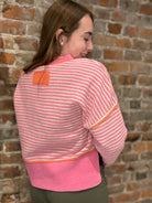 Rebecca Striped Sweater-apparel-Very J-The Funky Zebra Ames, Women's Fashion Boutique in Ames, Iowa