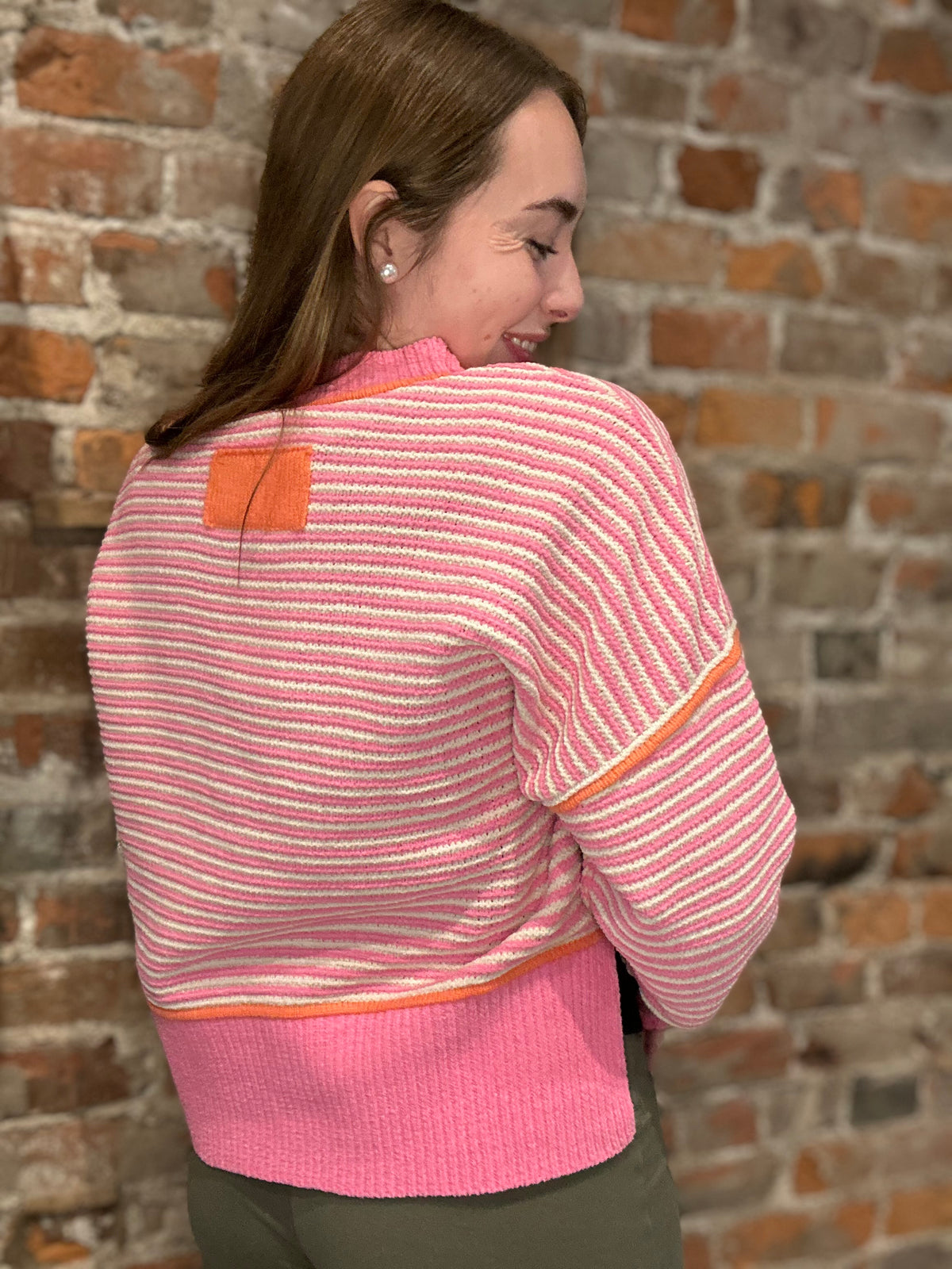 Rebecca Striped Sweater-apparel-Very J-The Funky Zebra Ames, Women's Fashion Boutique in Ames, Iowa