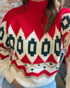 Naveen Nordic Sweater-Long Sleeves-She & Sky-The Funky Zebra Ames, Women's Fashion Boutique in Ames, Iowa
