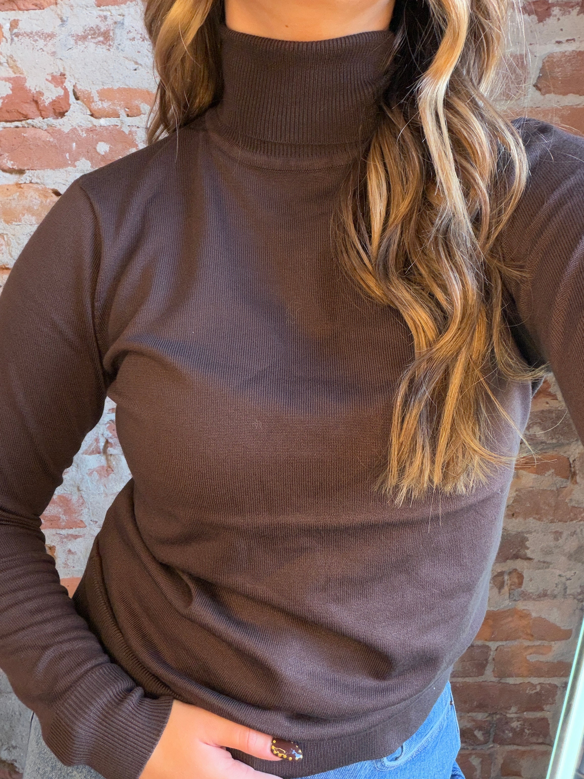 Charise Roll Neck Tops-Sweaters-be young-The Funky Zebra Ames, Women's Fashion Boutique in Ames, Iowa
