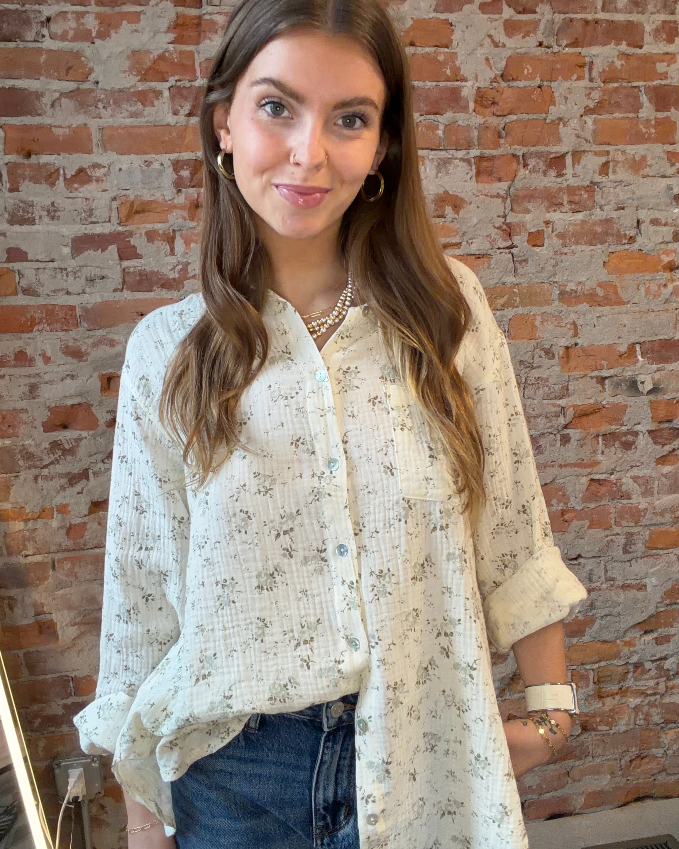 Celina Floral Blouse-Long Sleeves-in february-The Funky Zebra Ames, Women's Fashion Boutique in Ames, Iowa