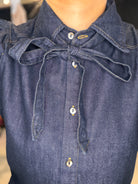 Dolly Denim Dress-Dresses-She & Sky-The Funky Zebra Ames, Women's Fashion Boutique in Ames, Iowa