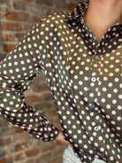Shay Satin Blouse-Long Sleeves-She & Sky-The Funky Zebra Ames, Women's Fashion Boutique in Ames, Iowa
