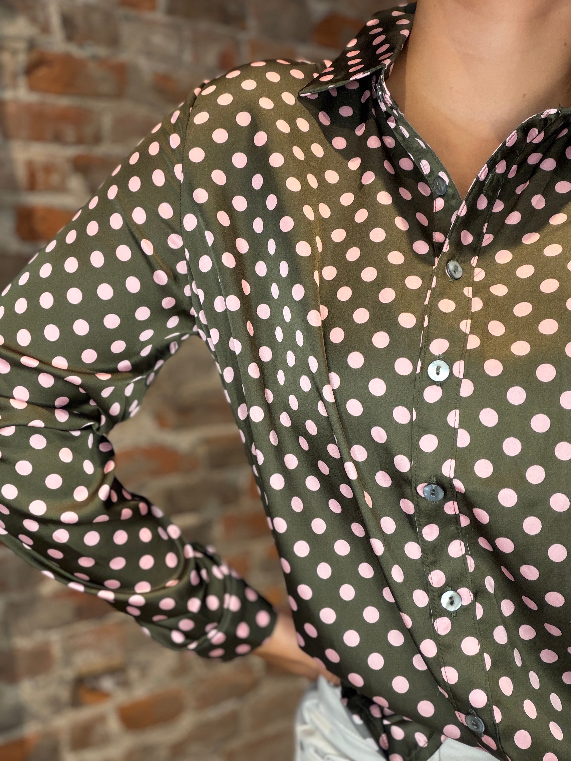 Shay Satin Blouse-Long Sleeves-She & Sky-The Funky Zebra Ames, Women's Fashion Boutique in Ames, Iowa
