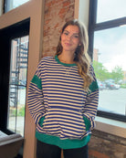 Briana Colorblock Pullover-Long Sleeves-Very J-The Funky Zebra Ames, Women's Fashion Boutique in Ames, Iowa