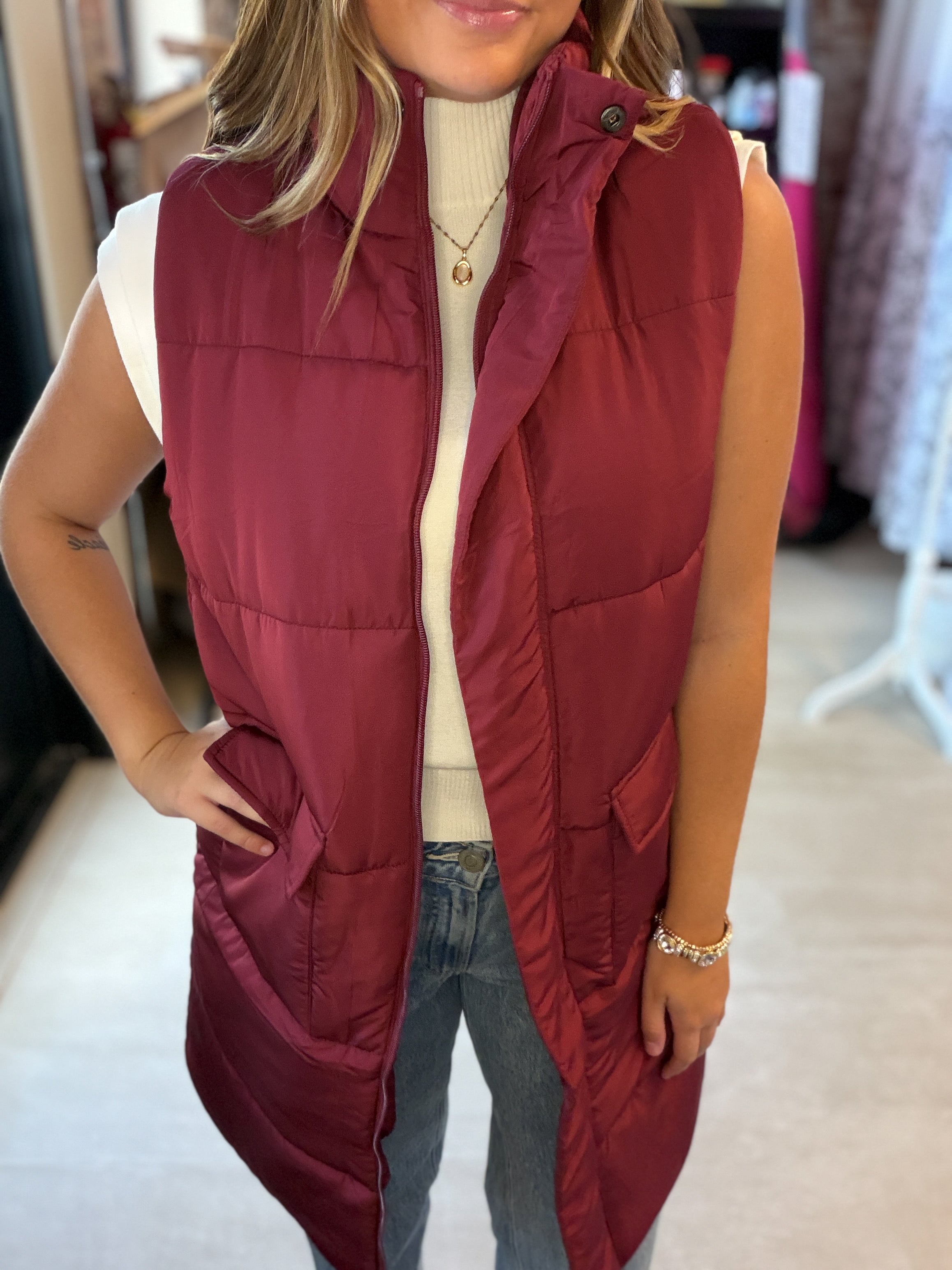 Fall Fun Vest-apparel-Panache Apparel Co.-The Funky Zebra Ames, Women's Fashion Boutique in Ames, Iowa