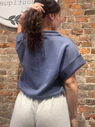 Lana Scuba Pullover-Short Sleeves-Zenana-The Funky Zebra Ames, Women's Fashion Boutique in Ames, Iowa