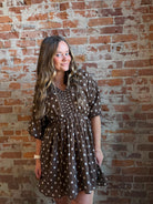 Lorna Polka Dot Dress-apparel-Hayden-The Funky Zebra Ames, Women's Fashion Boutique in Ames, Iowa