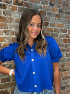 Francis Collared Blouse-apparel-Jodifl-The Funky Zebra Ames, Women's Fashion Boutique in Ames, Iowa