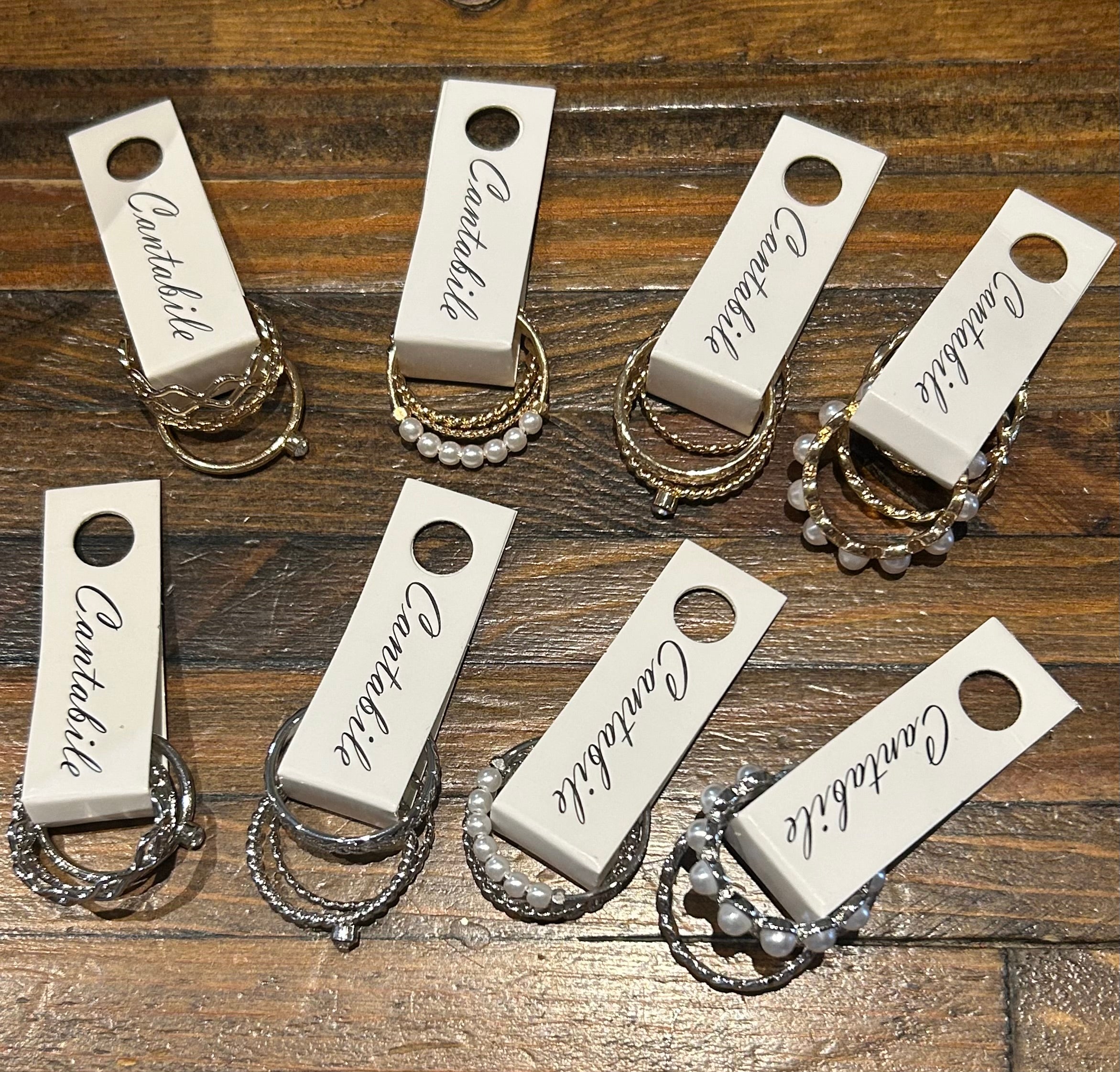 Rings Set of 3 Stackable-Accessories-The Funky Zebra Ames-The Funky Zebra Ames, Women's Fashion Boutique in Ames, Iowa
