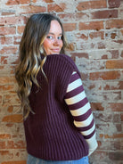 Valerie Fig Big Button Vest-Vests-be young-The Funky Zebra Ames, Women's Fashion Boutique in Ames, Iowa