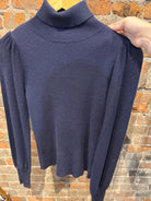 MVB Navy Turtleneck Sweater-Nellie & Dani Style House-The Funky Zebra Ames, Women's Fashion Boutique in Ames, Iowa