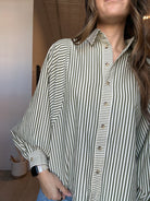 Stevie Button Down-apparel-in february-The Funky Zebra Ames, Women's Fashion Boutique in Ames, Iowa