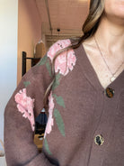 Pretty Floral Cardigan-She & Sky-The Funky Zebra Ames, Women's Fashion Boutique in Ames, Iowa