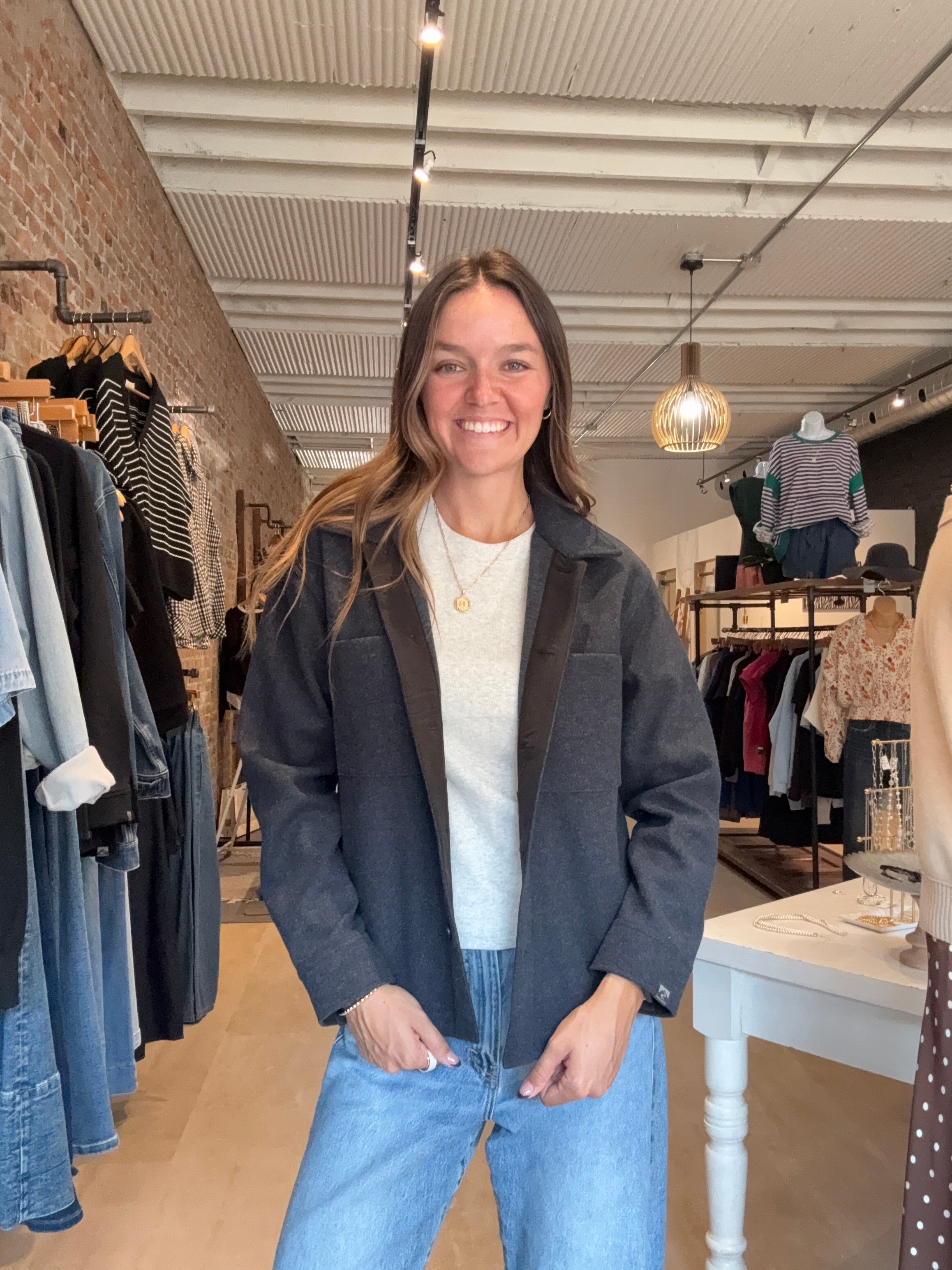 Dena Daybreak Shirt Jacket-apparel-Storm Creek-The Funky Zebra Ames, Women's Fashion Boutique in Ames, Iowa